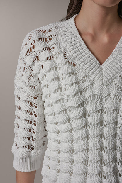 Donna Karan 3/4 SLEEVE SWEATER