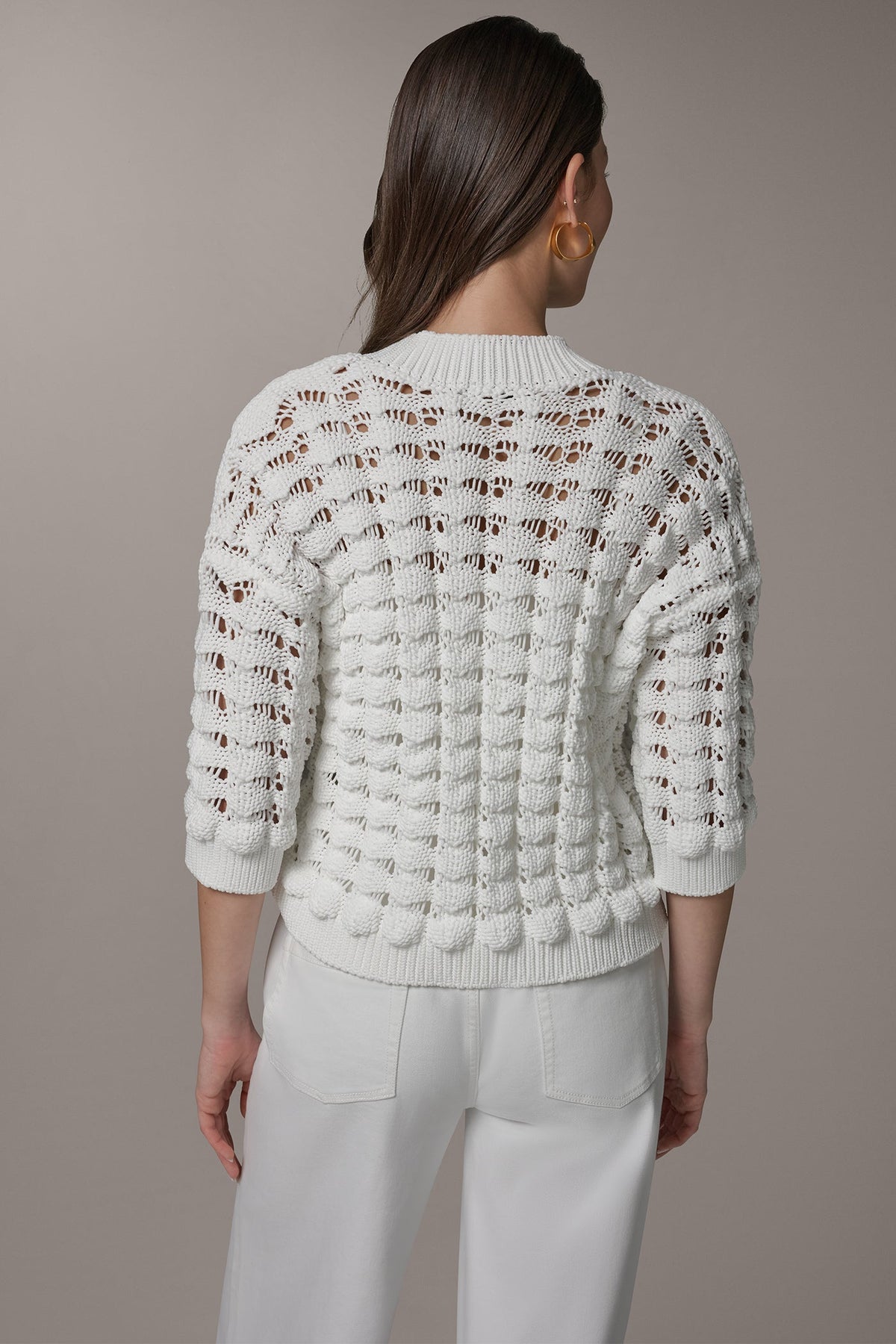 Donna Karan 3/4 SLEEVE SWEATER