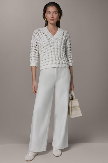 Donna Karan 3/4 SLEEVE SWEATER