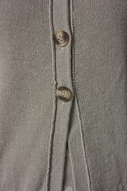 Donna Karan SHORT SLEEVE EASY CARDIGAN