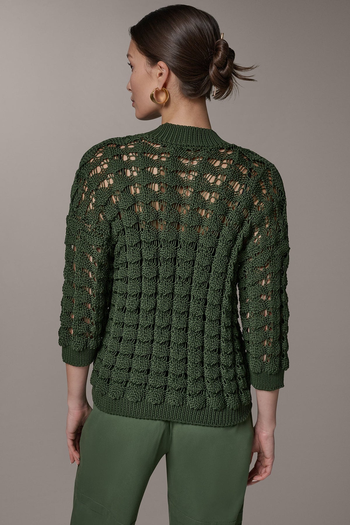 Donna Karan 3/4 SLEEVE SWEATER