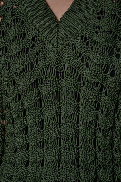 Donna Karan 3/4 SLEEVE SWEATER