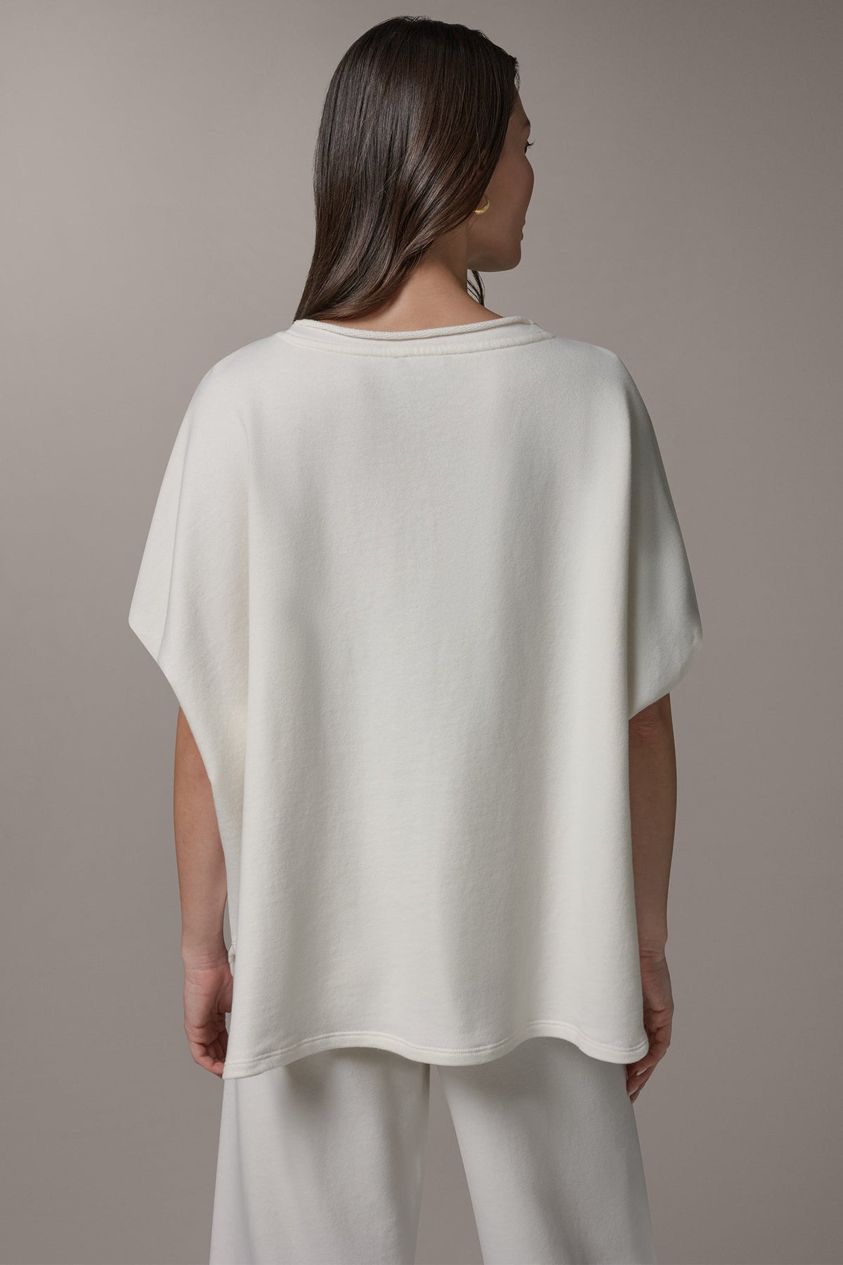 Donna Karan SHORT SLEEVE BOATNECK PULLOVER