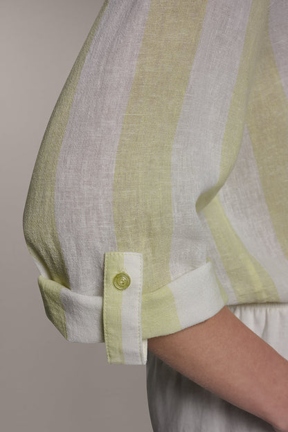 Donna Karan LONG SLEEVE TIE-FRONT BLOUSE