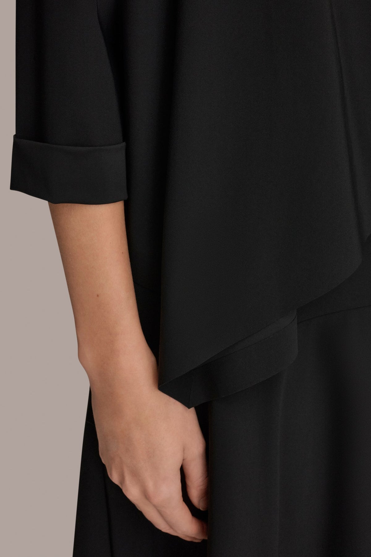 Donna Karan THE MODERN TRAVEL 3/4 SLEEVE SHAWL CARDIGAN JACKET