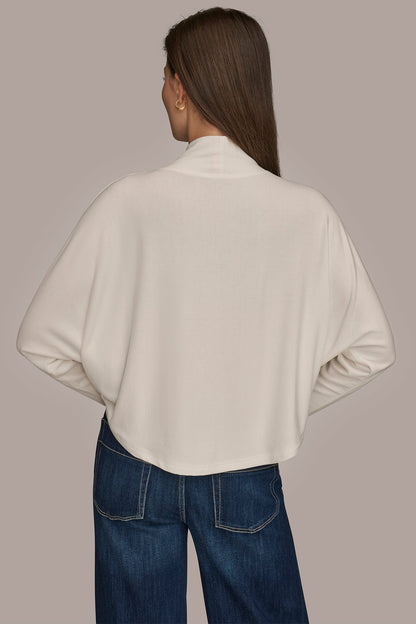 Donna Karan MOCK-NECK TOP