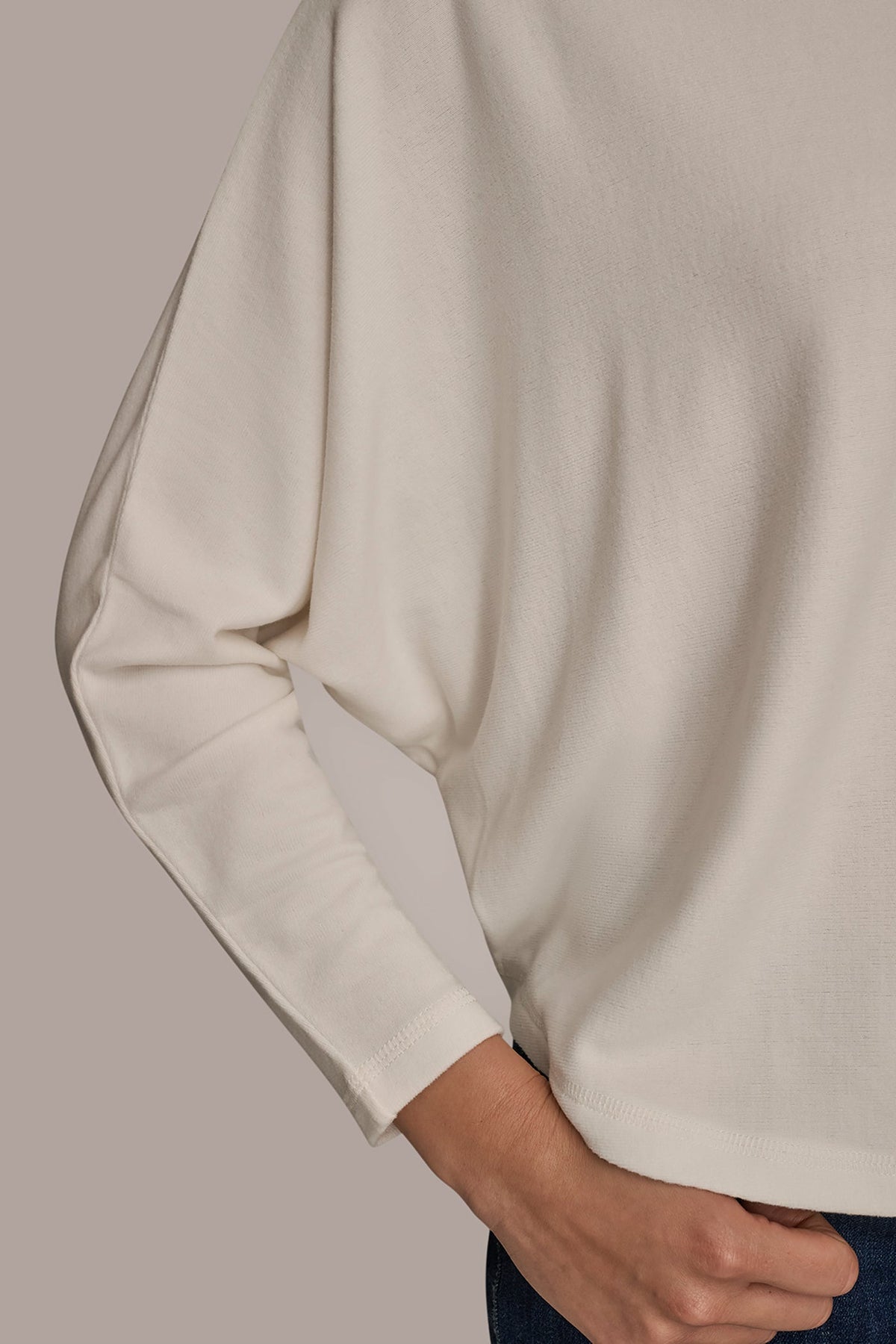 Donna Karan MOCK-NECK TOP