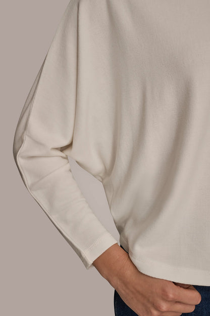 Donna Karan MOCK-NECK TOP