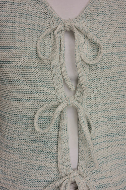 Donna Karan TIE-FRONT CARDIGAN