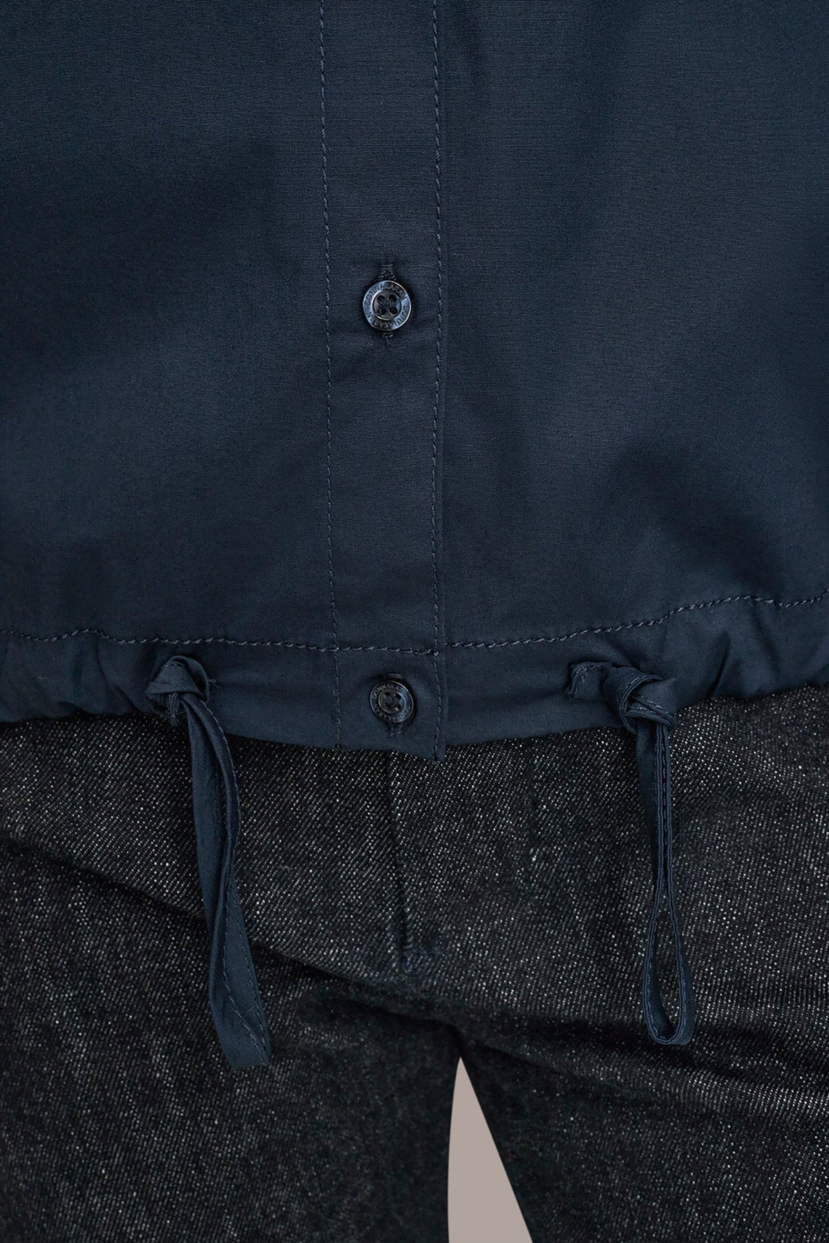 Donna Karan HOODED BUTTON-DOWN SHIRT