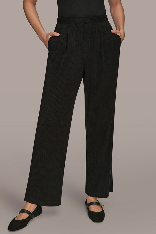 Donna Karan HIGH-RISE PLEATED PANT