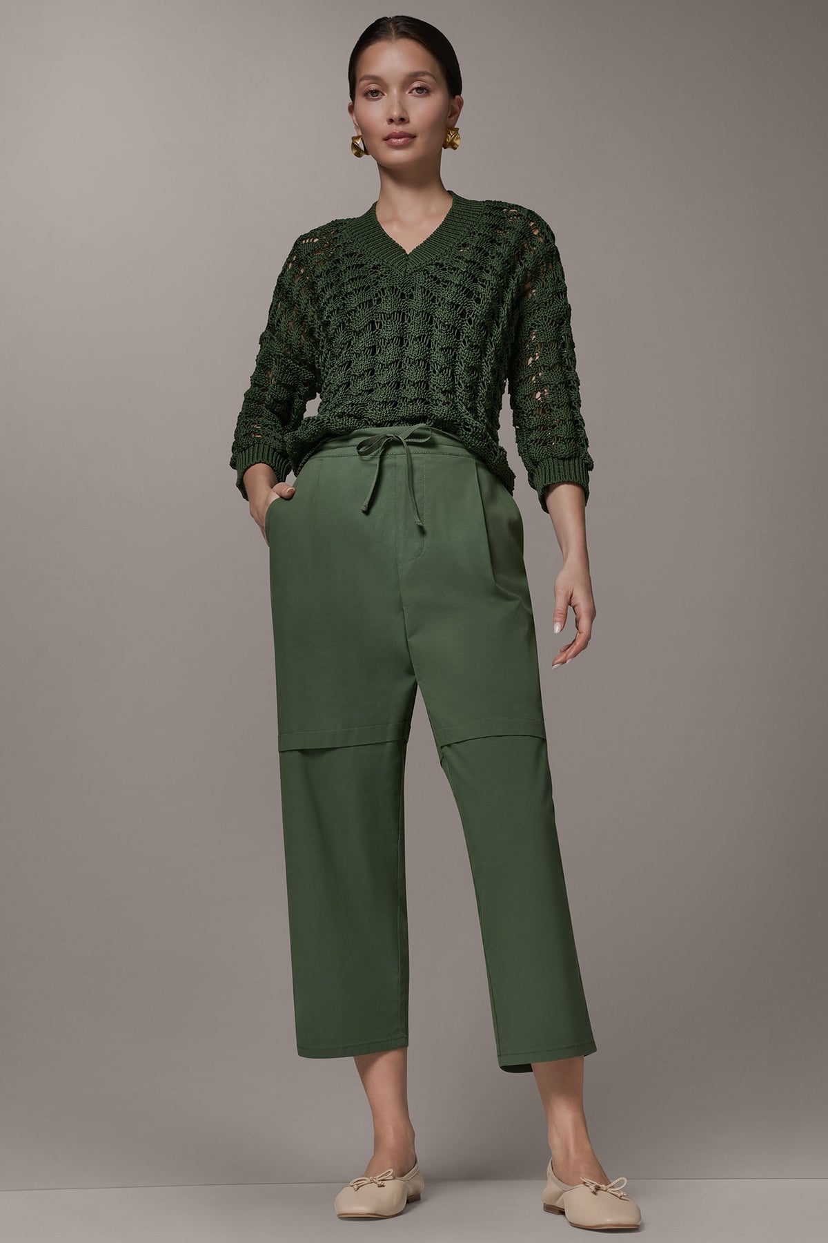 Donna Karan PAPER POPLIN PANT