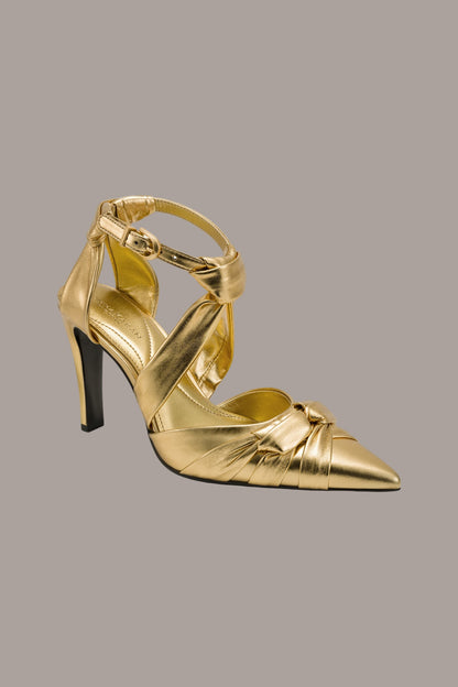 Donna Karan PHIA METALLIC STRAPPY PUMP