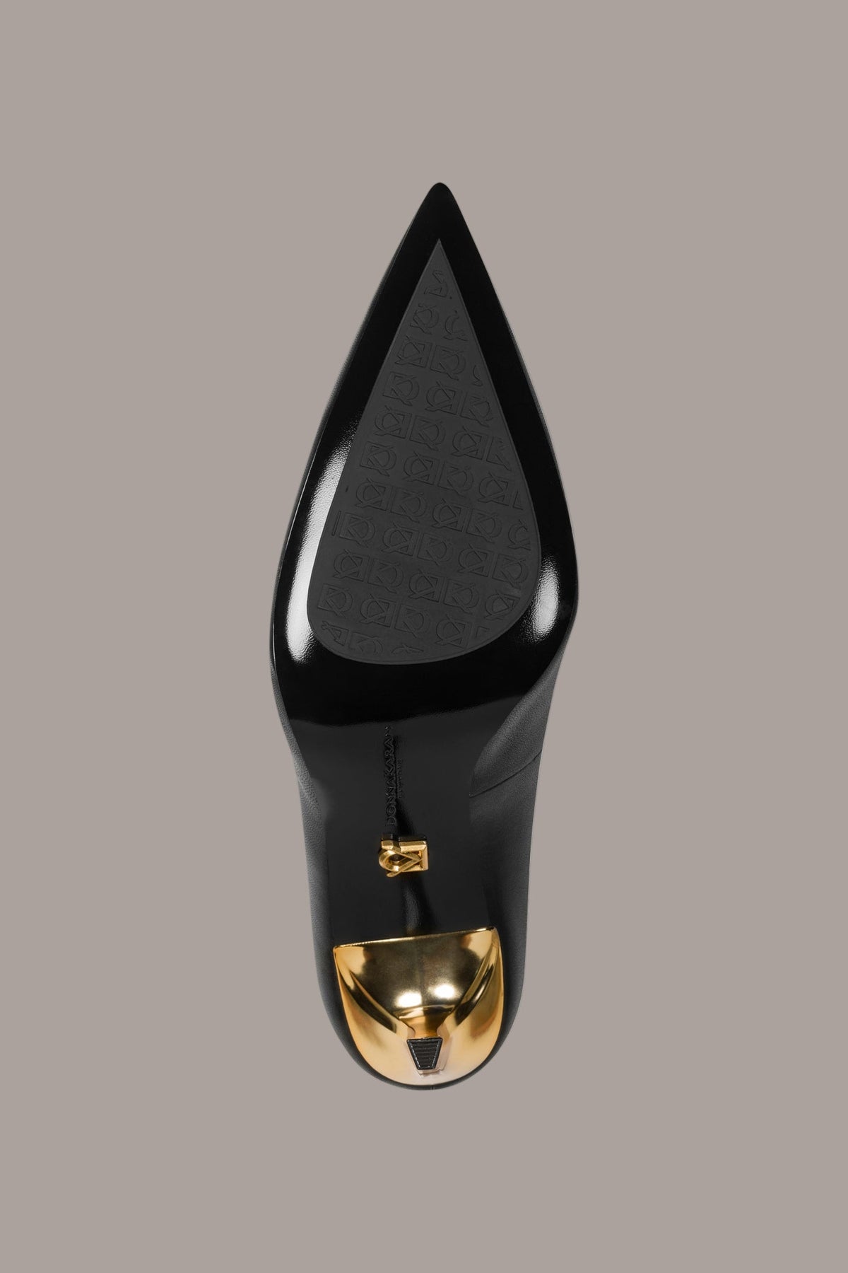 Donna Karan PANTHIA LOGO-EMBELLISHED HIGH PUMP
