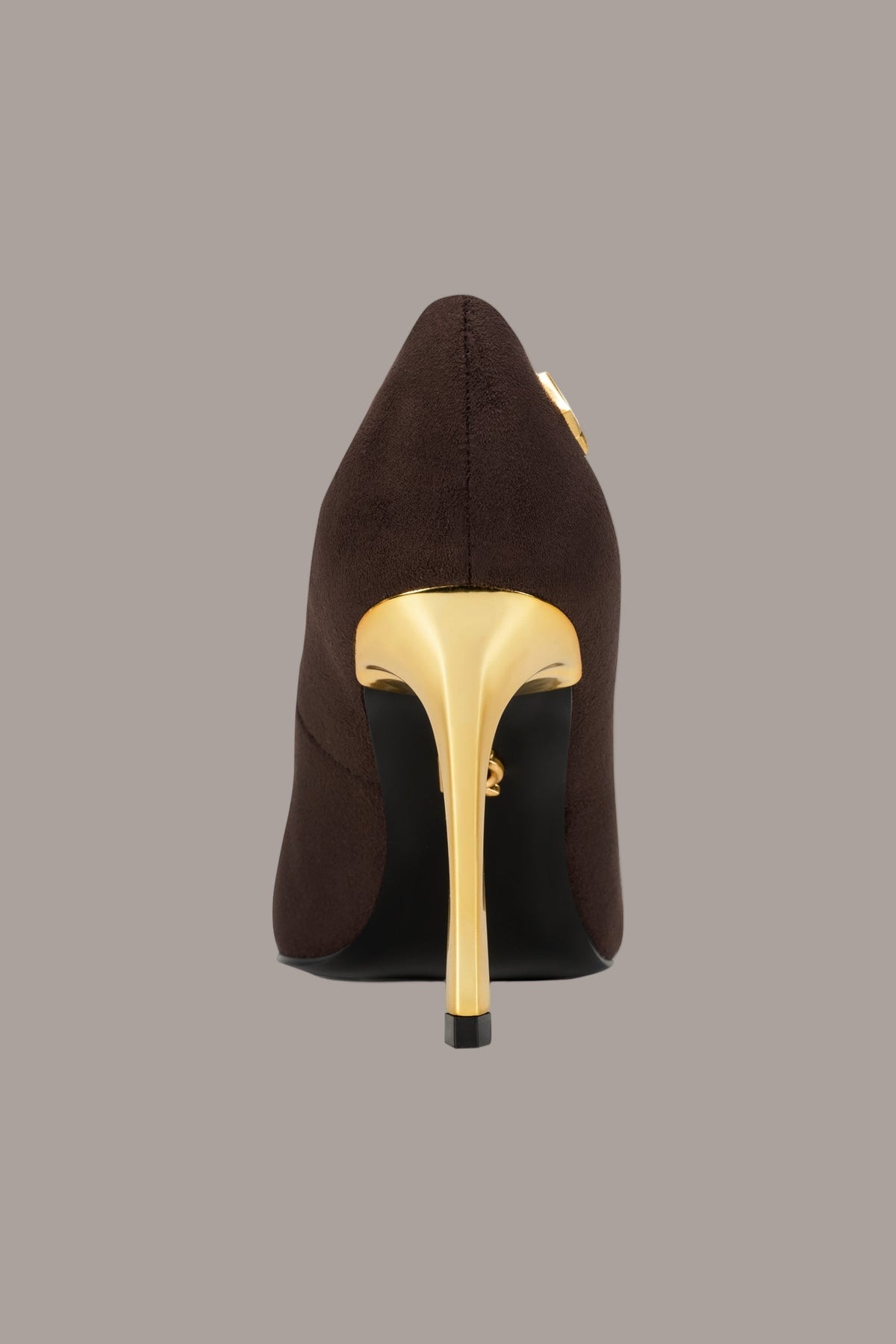 Donna Karan SAVITA LOGO-EMBELLISHED HIGH PUMP
