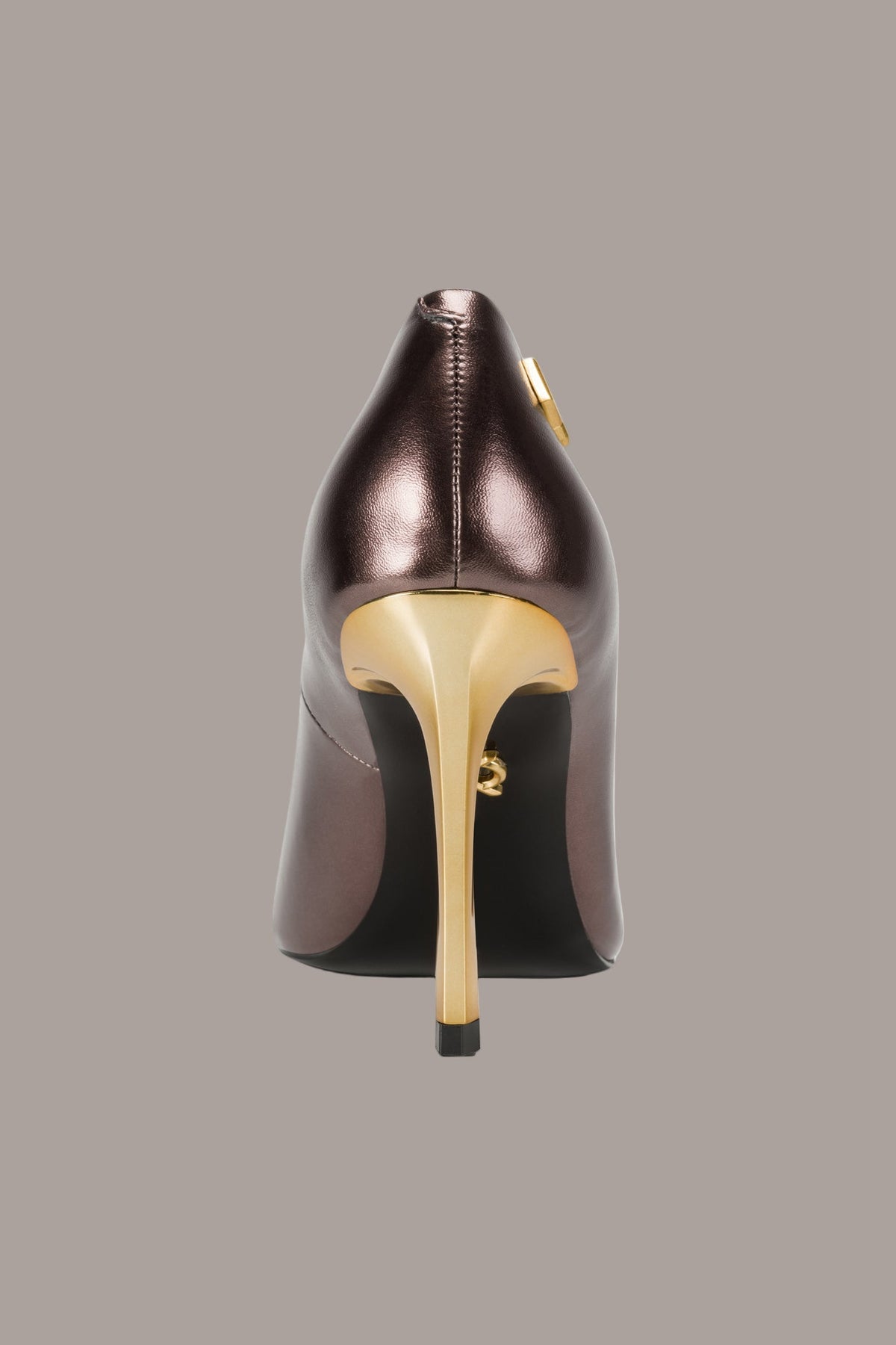 Donna Karan SAVITA LOGO-EMBELLISHED HIGH PUMP