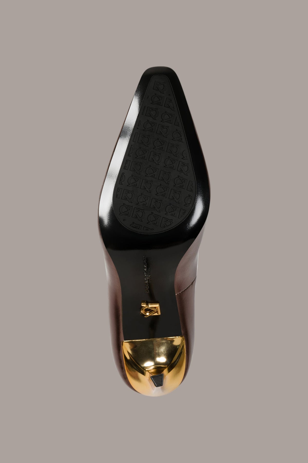 Donna Karan SAVITA LOGO-EMBELLISHED HIGH PUMP