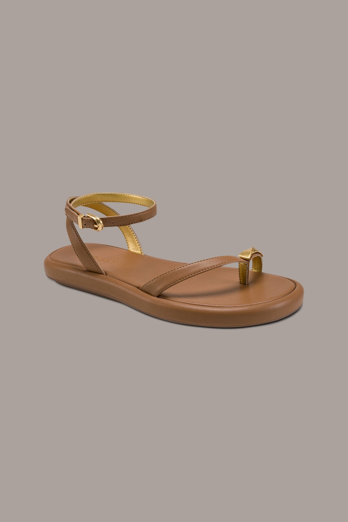 Donna Karan TABITHA ANKLE STRAP FLAT SANDAL