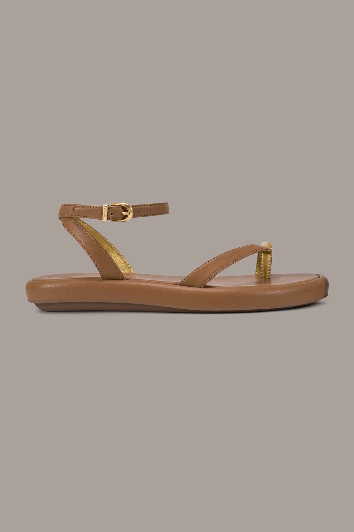 Donna Karan TABITHA ANKLE STRAP FLAT SANDAL