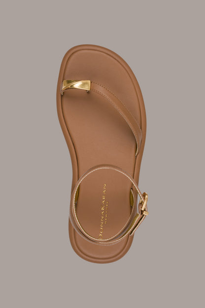 Donna Karan TABITHA ANKLE STRAP FLAT SANDAL