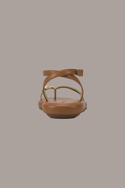 Donna Karan TABITHA ANKLE STRAP FLAT SANDAL