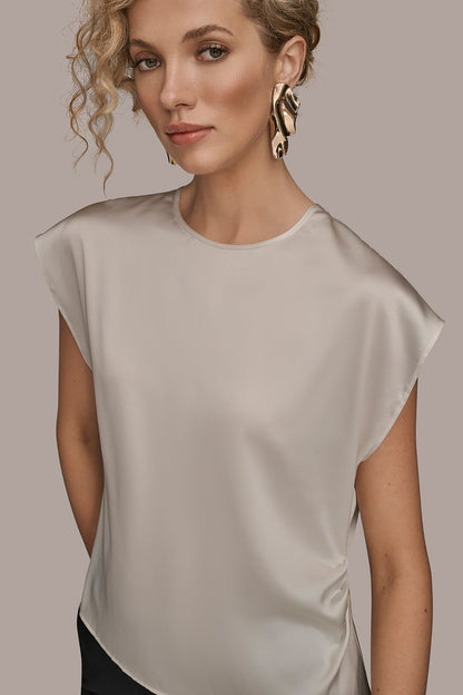 Donna Karan CAP SLEEVE BLOUSE