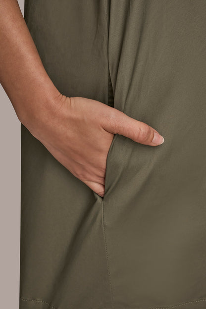 Donna Karan ELBOW-SLEEVE MINI SHIRT DRESS
