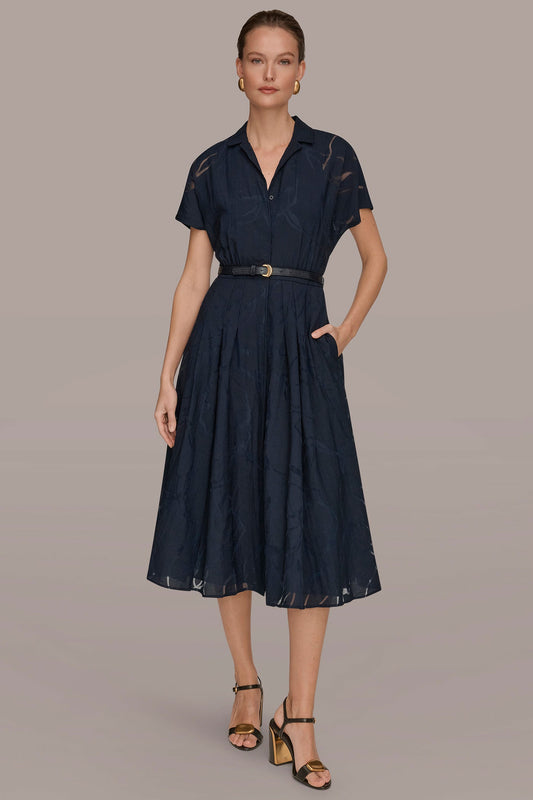 Donna Karan SHORT-SLEEVE SHIRT DRESS