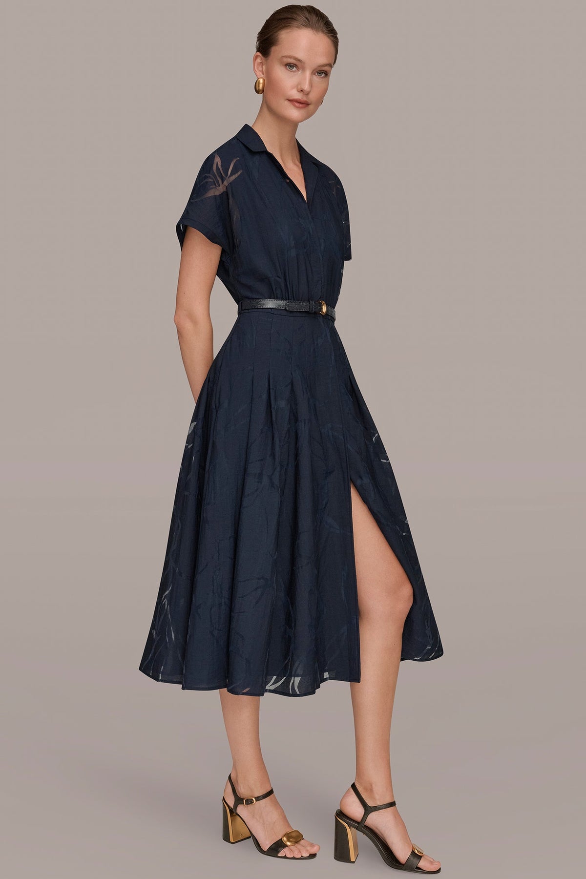Donna Karan SHORT-SLEEVE SHIRT DRESS