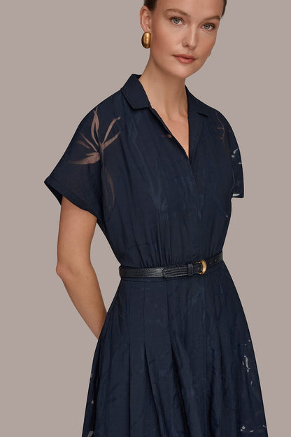 Donna Karan SHORT-SLEEVE SHIRT DRESS