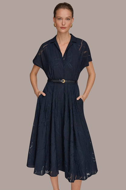 Donna Karan SHORT-SLEEVE SHIRT DRESS