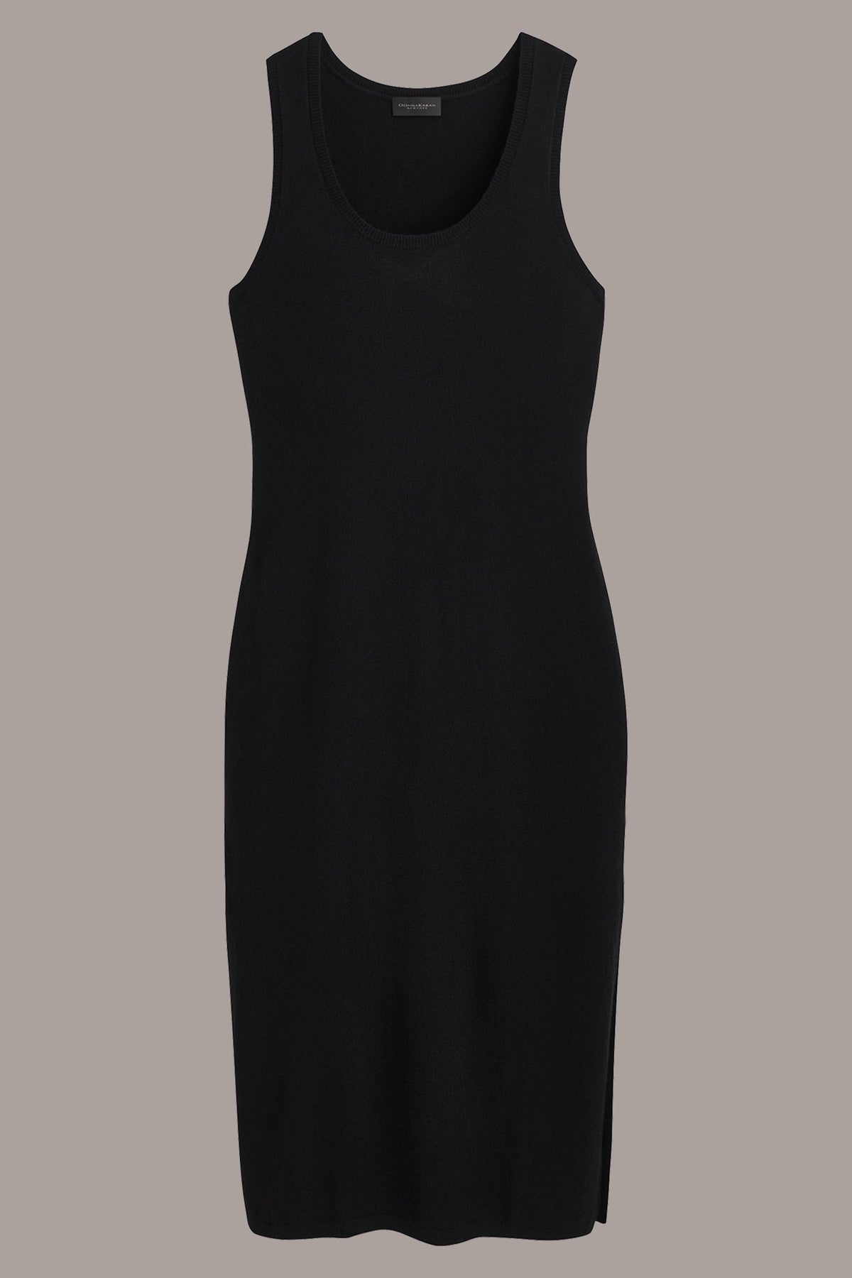 Donna Karan CASHMERE SLEEVELESS MIDI TANK DRESS