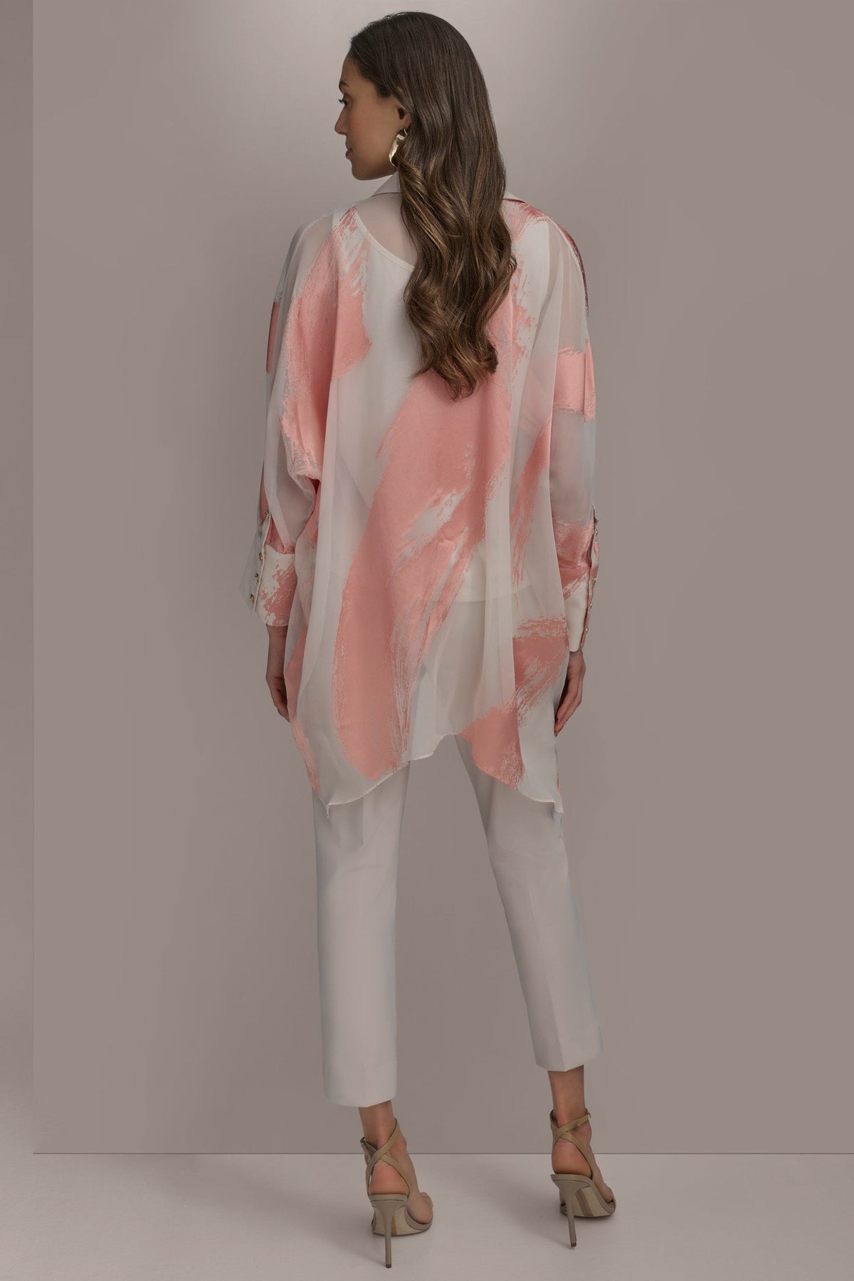 Donna Karan BRUSHSTROKE BURNOUT TOP