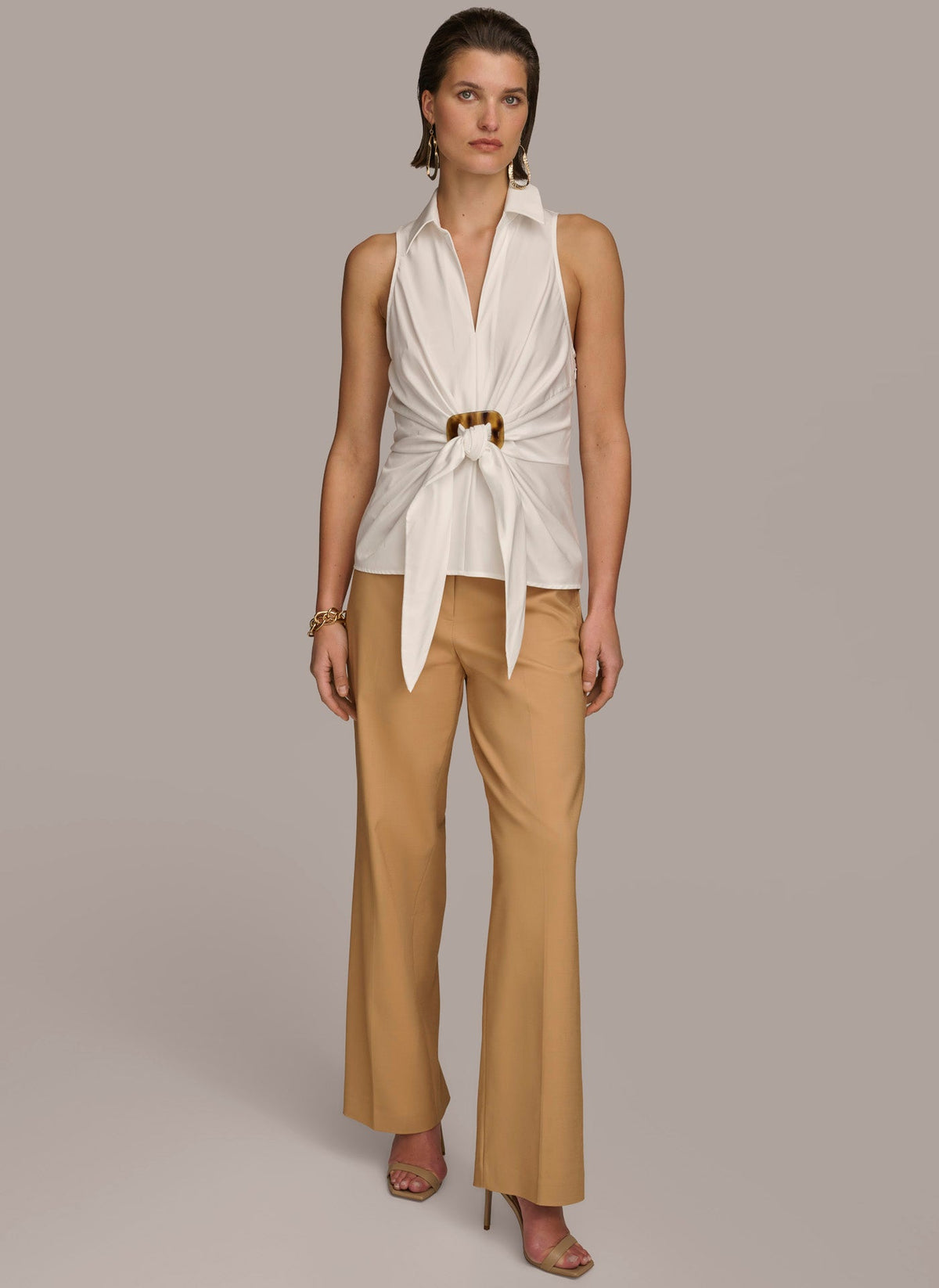 Donna Karan TORTOISE HARDWARE KNOT TOP