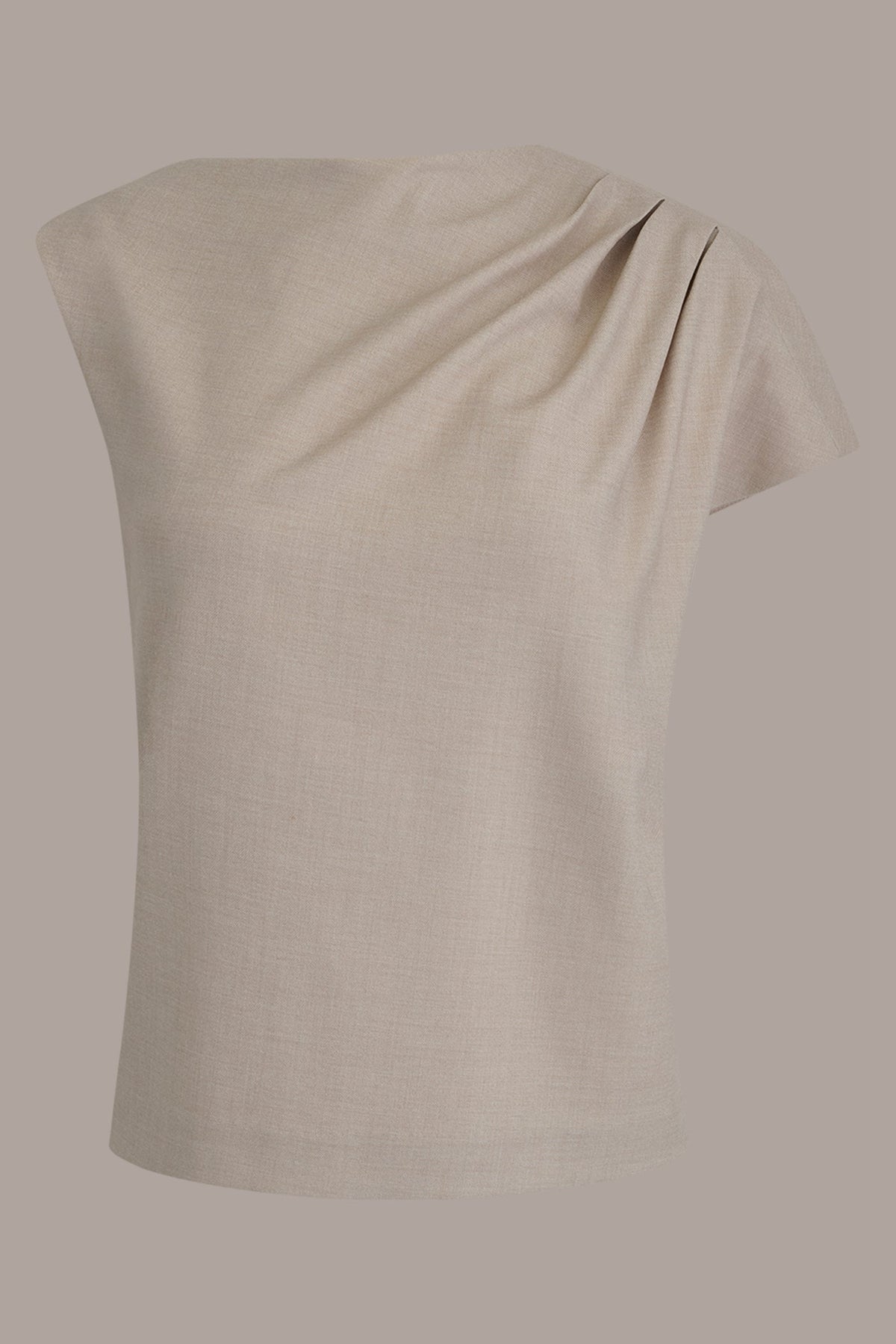 Donna Karan ASYMMETRIC DRAPE BLOUSE