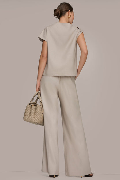 Donna Karan ASYMMETRIC DRAPE BLOUSE