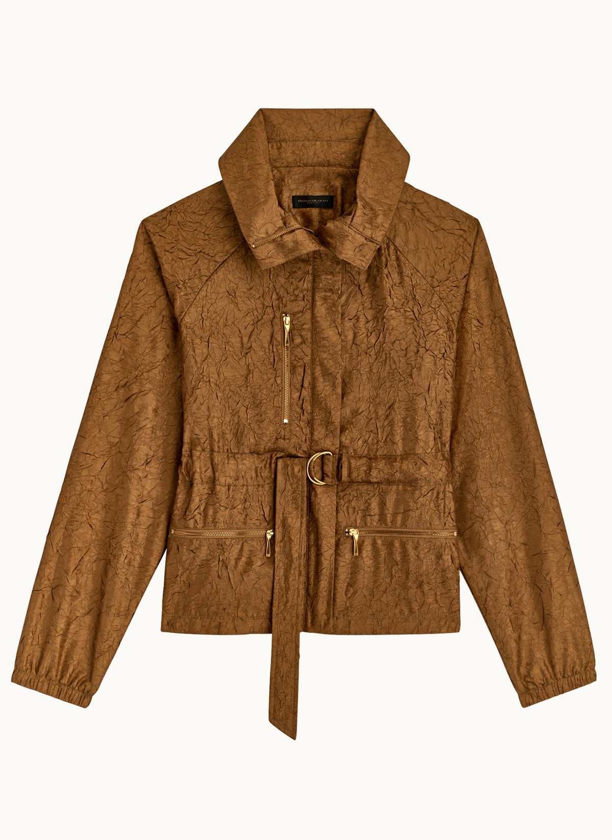 Donna Karan TEXTURE BELTED WRAP JACKET