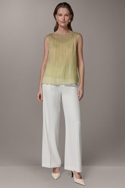 Donna Karan SLEEVELESS METALLIC BLOUSE