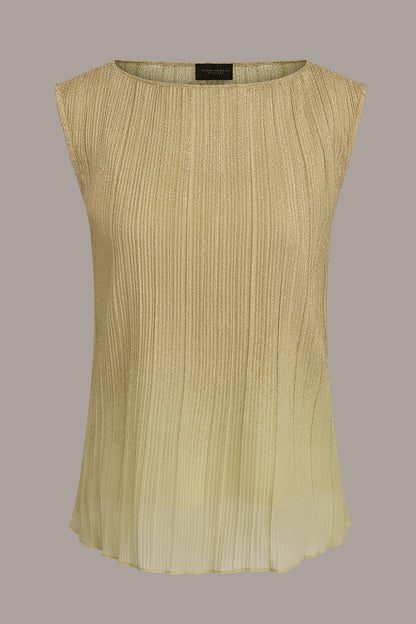 Donna Karan SLEEVELESS METALLIC BLOUSE