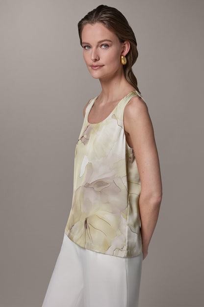 Donna Karan SLEEVELESS FLORAL CAMI