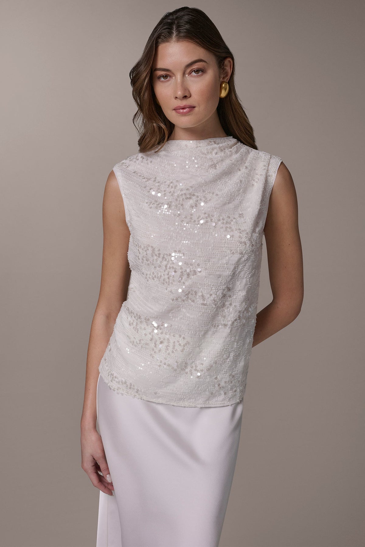 Donna Karan SEQUIN BLOUSE