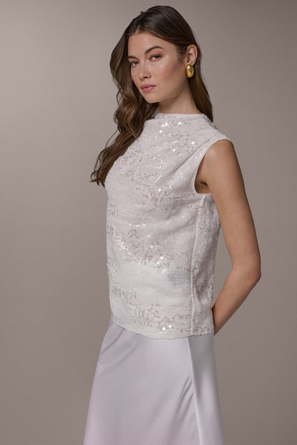 Donna Karan SEQUIN BLOUSE