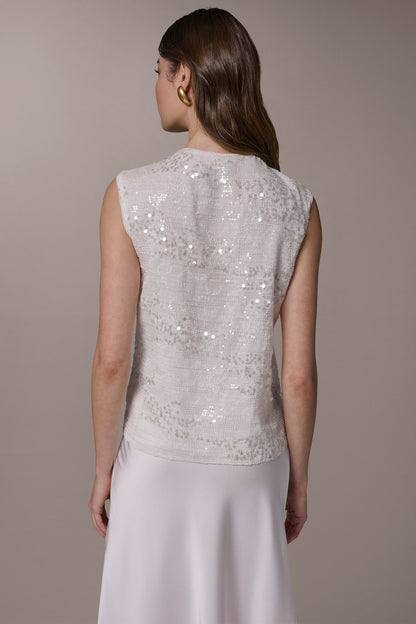Donna Karan SEQUIN BLOUSE