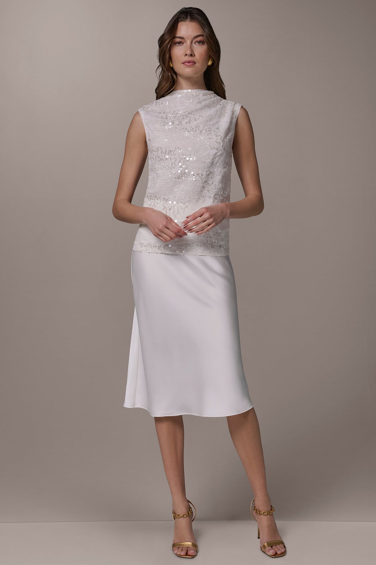Donna Karan SEQUIN BLOUSE