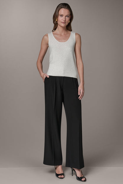 Donna Karan SLEEVELESS SEQUIN SWEATER CAMI