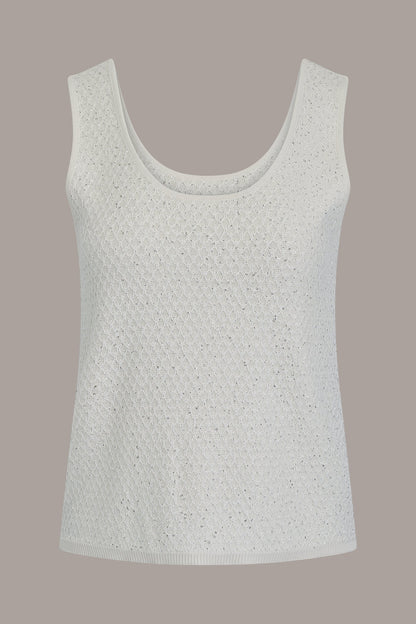 Donna Karan SLEEVELESS SEQUIN SWEATER CAMI