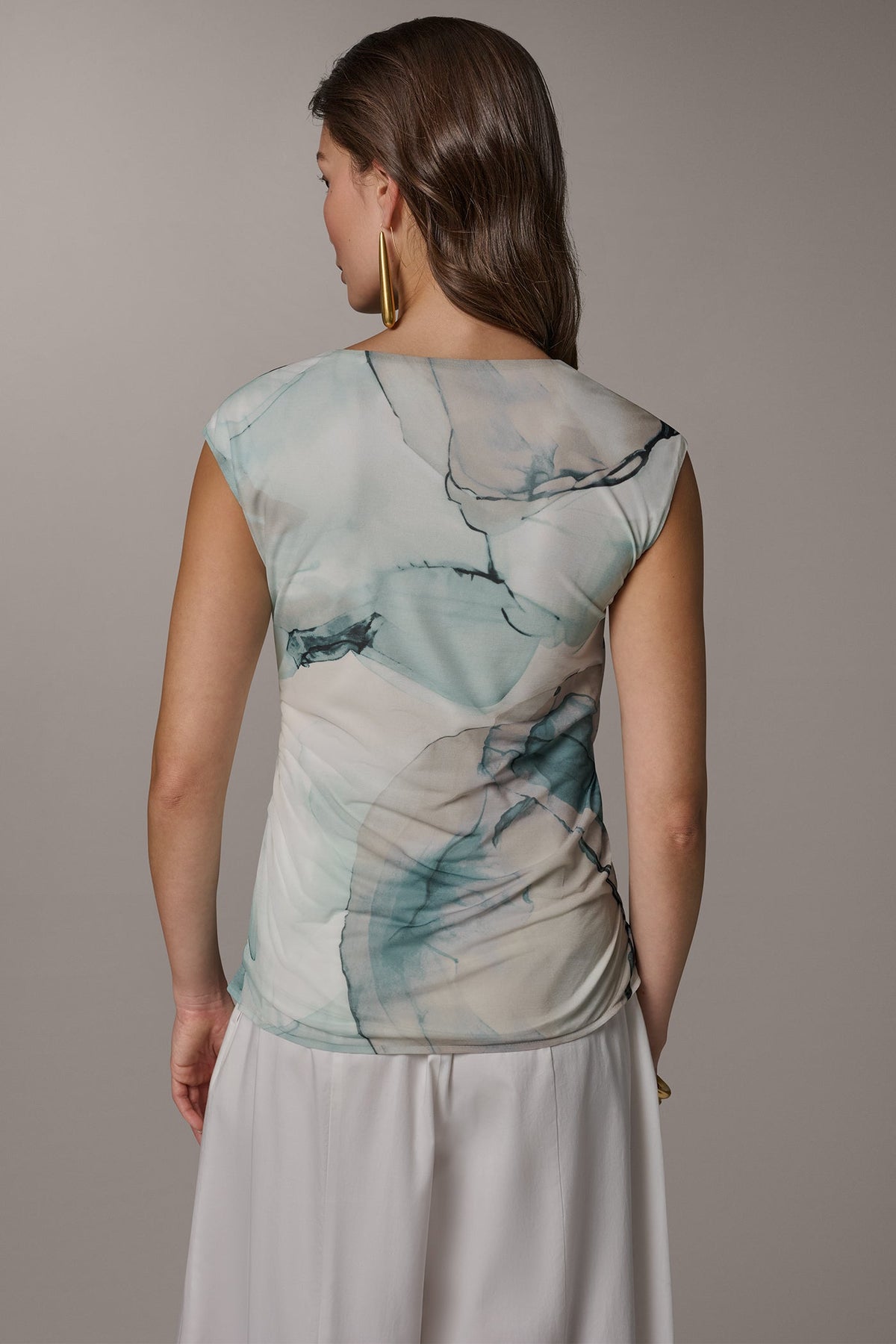 Donna Karan RUCHED BLOUSE