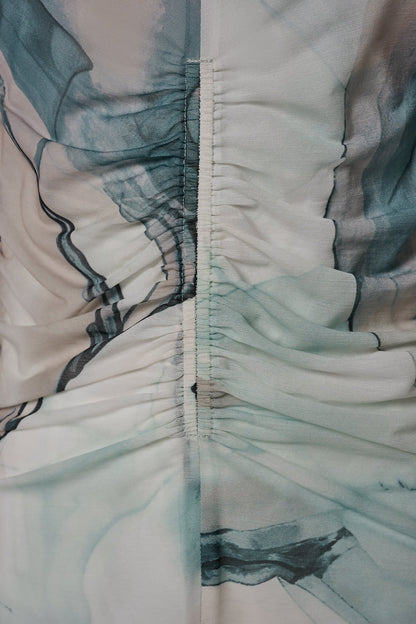 Donna Karan RUCHED BLOUSE