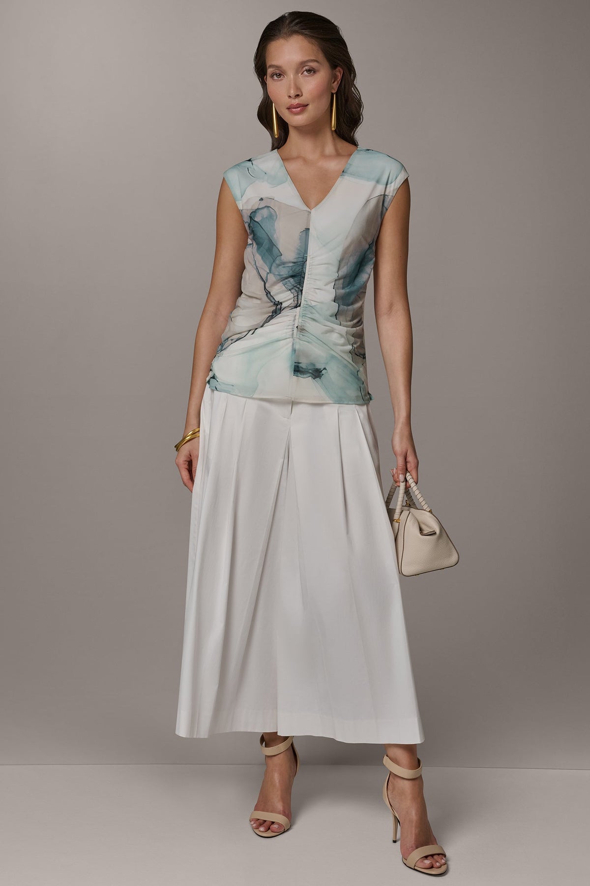 Donna Karan RUCHED BLOUSE