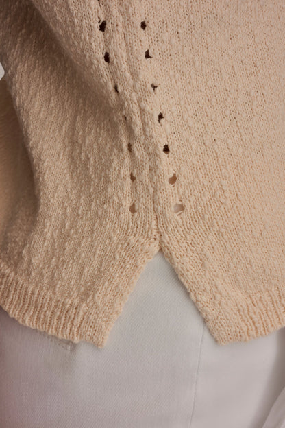 Donna Karan SLEEVELESS POINTELLE STITCH TANK